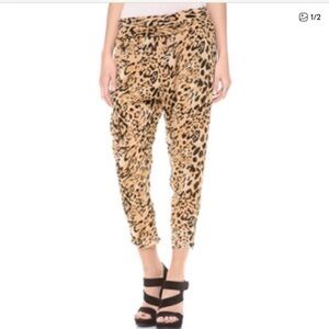 Free People Cheetah Animal Print Harem Boho Pants Size S